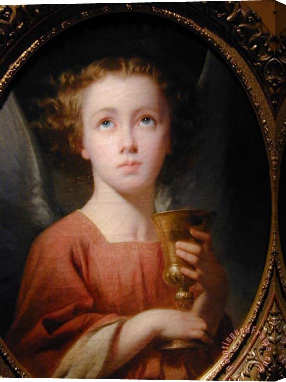 Charles Zacharie Landelle An Angel Holding a Chalice [detail #1] Stretched Canvas Print / Canvas Art